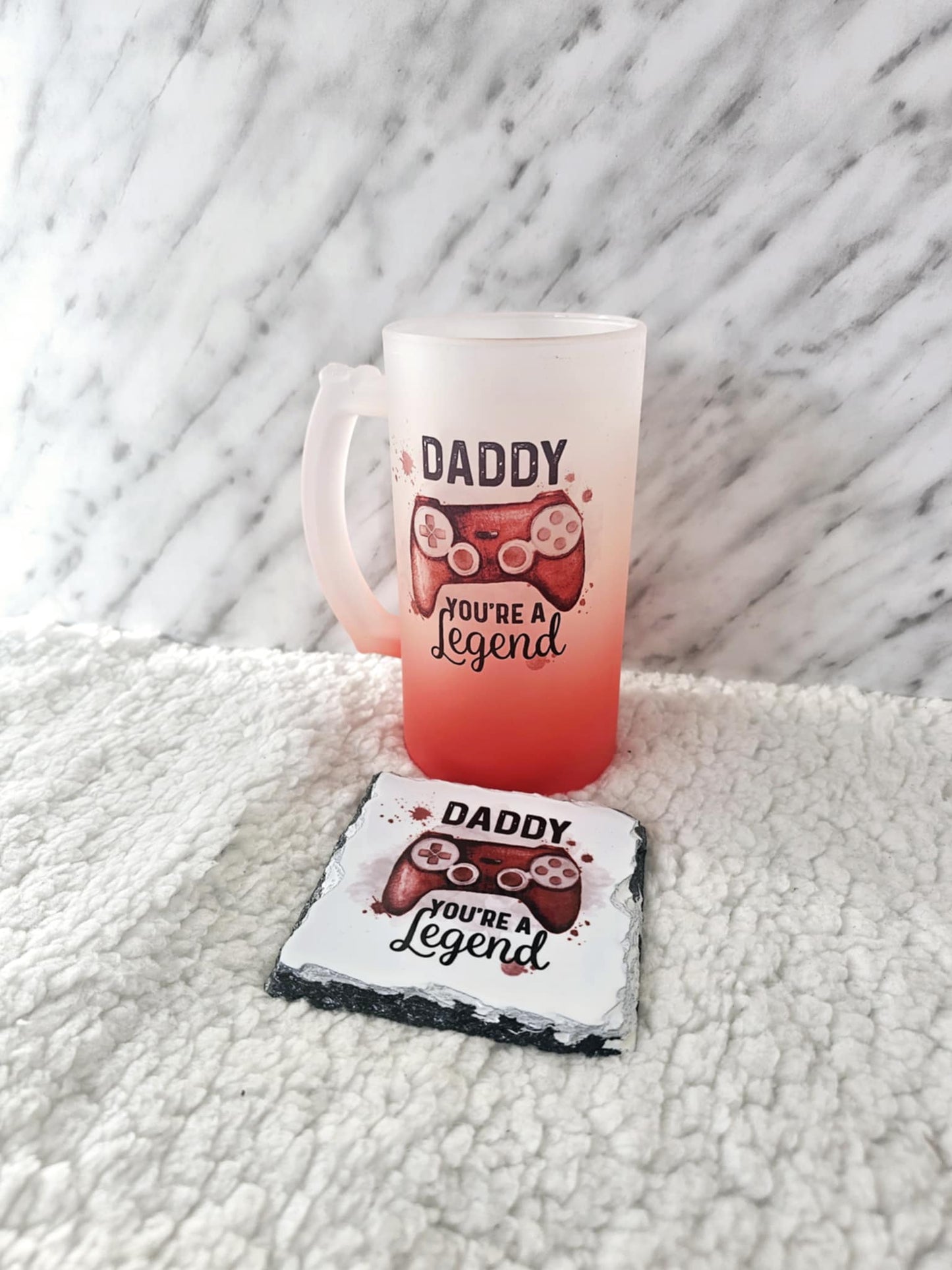 Personalised Frosted Glass Gamer Stein