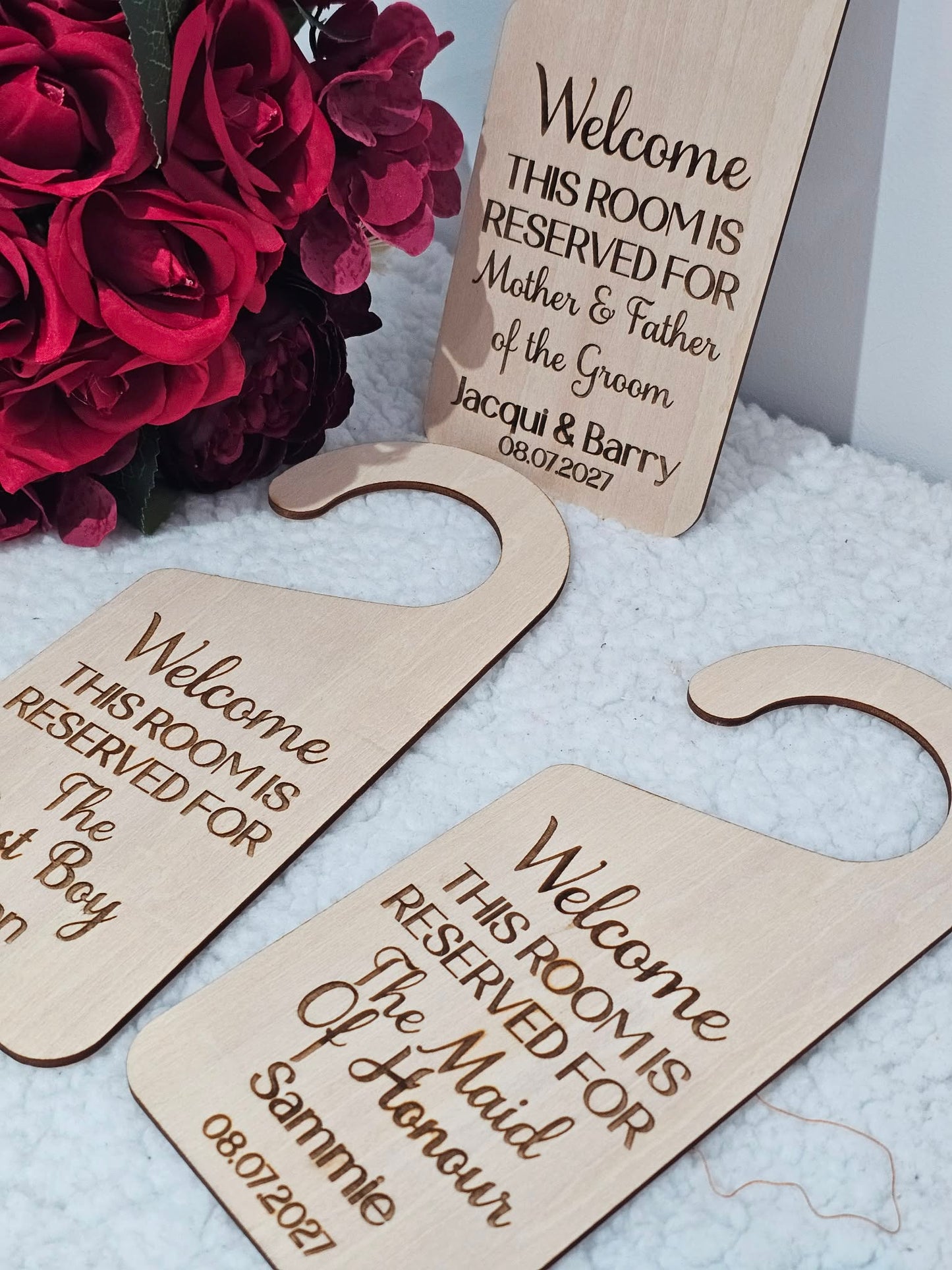 Wedding Room Reserve Signs