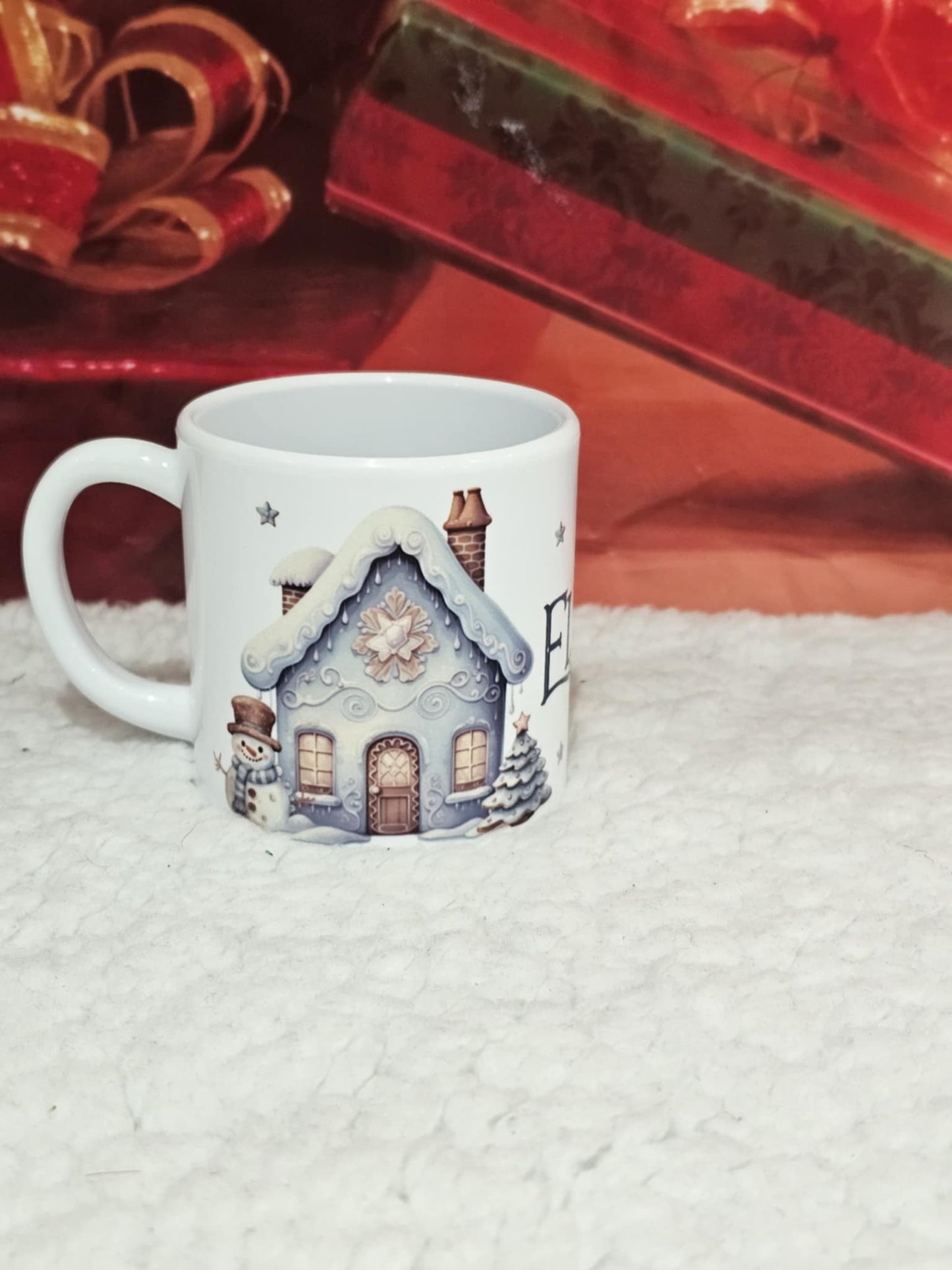 Personalised Christmas Gingerbread Family Mug