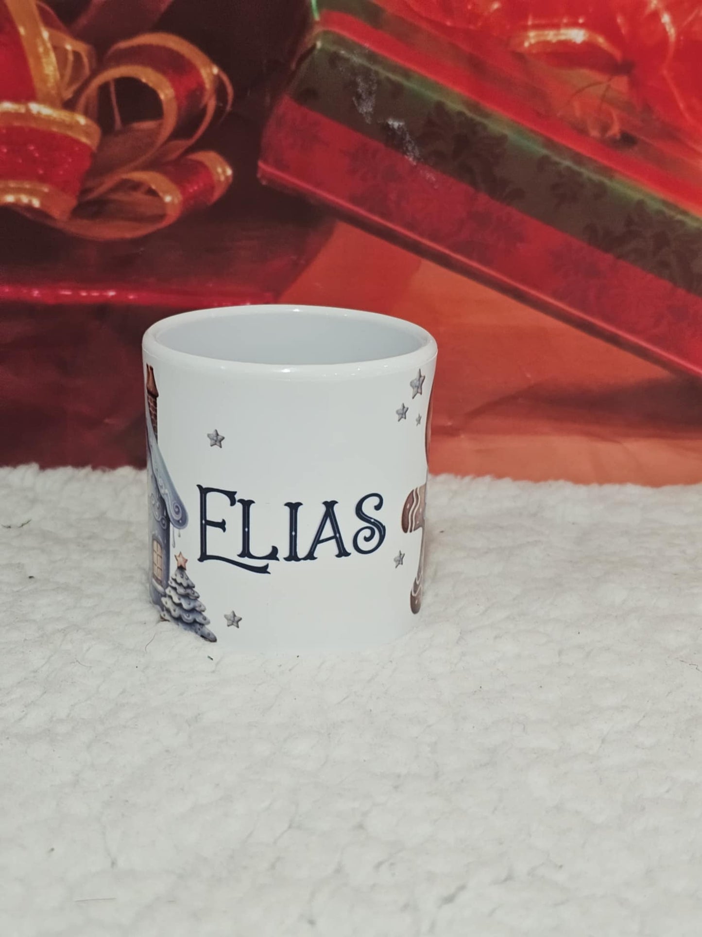 Personalised Christmas Gingerbread Family Mug