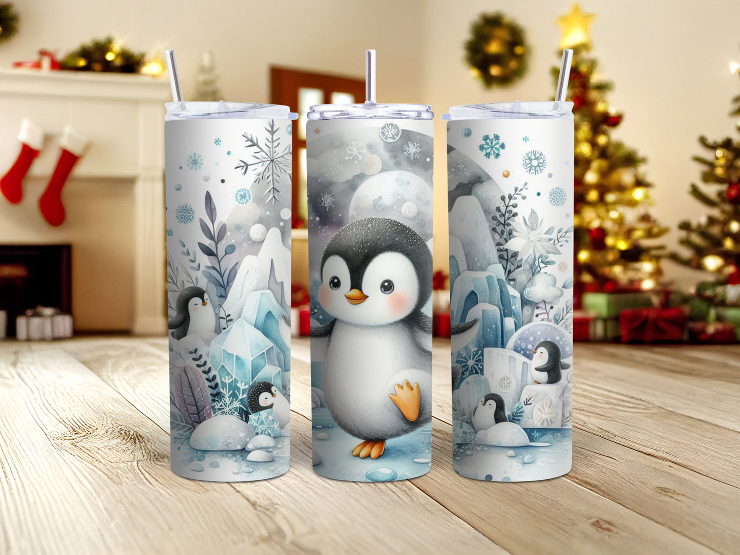 Penguin Dancing Christmas Tumbler