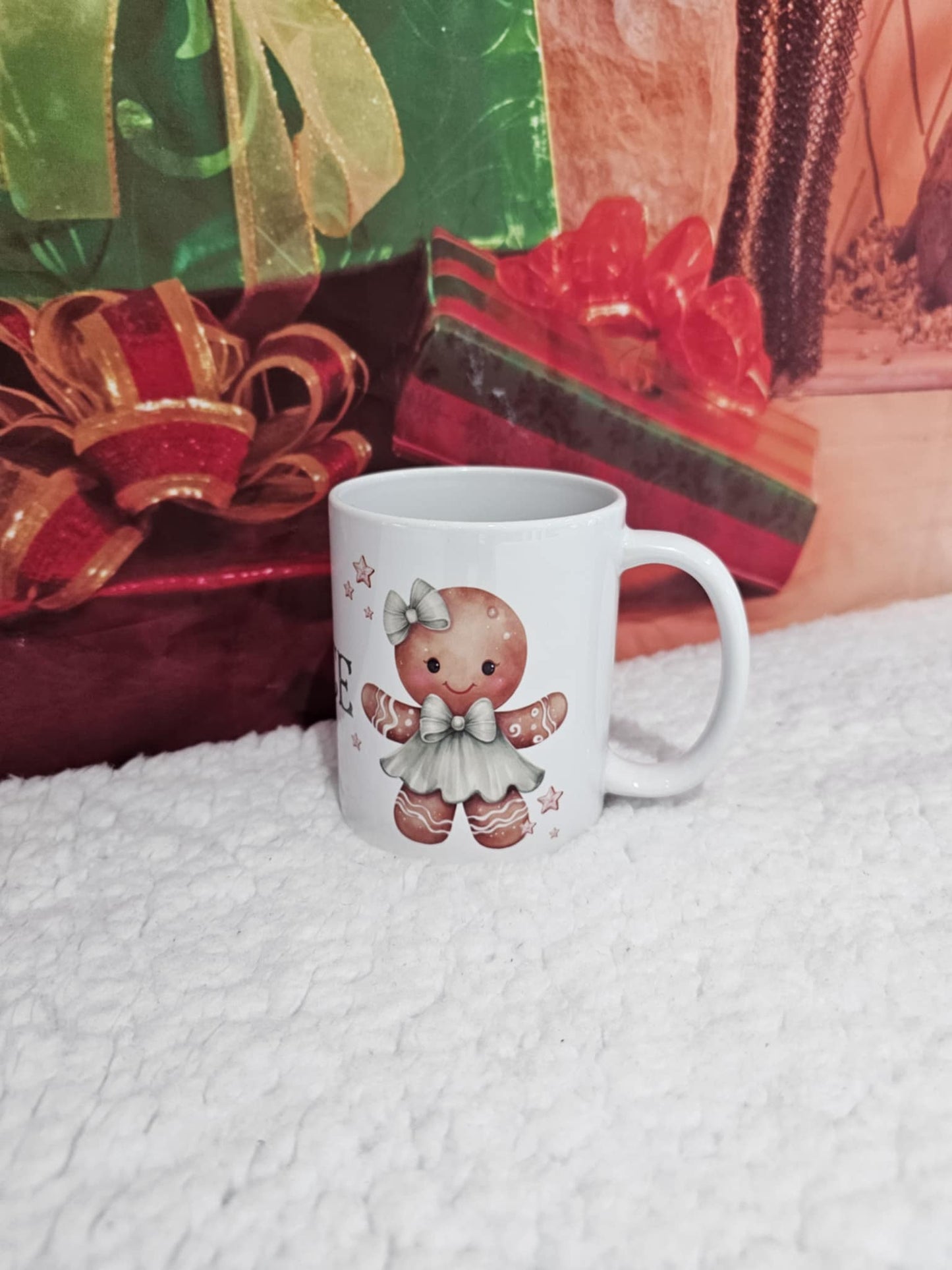 Personalised Christmas Gingerbread Family Mug