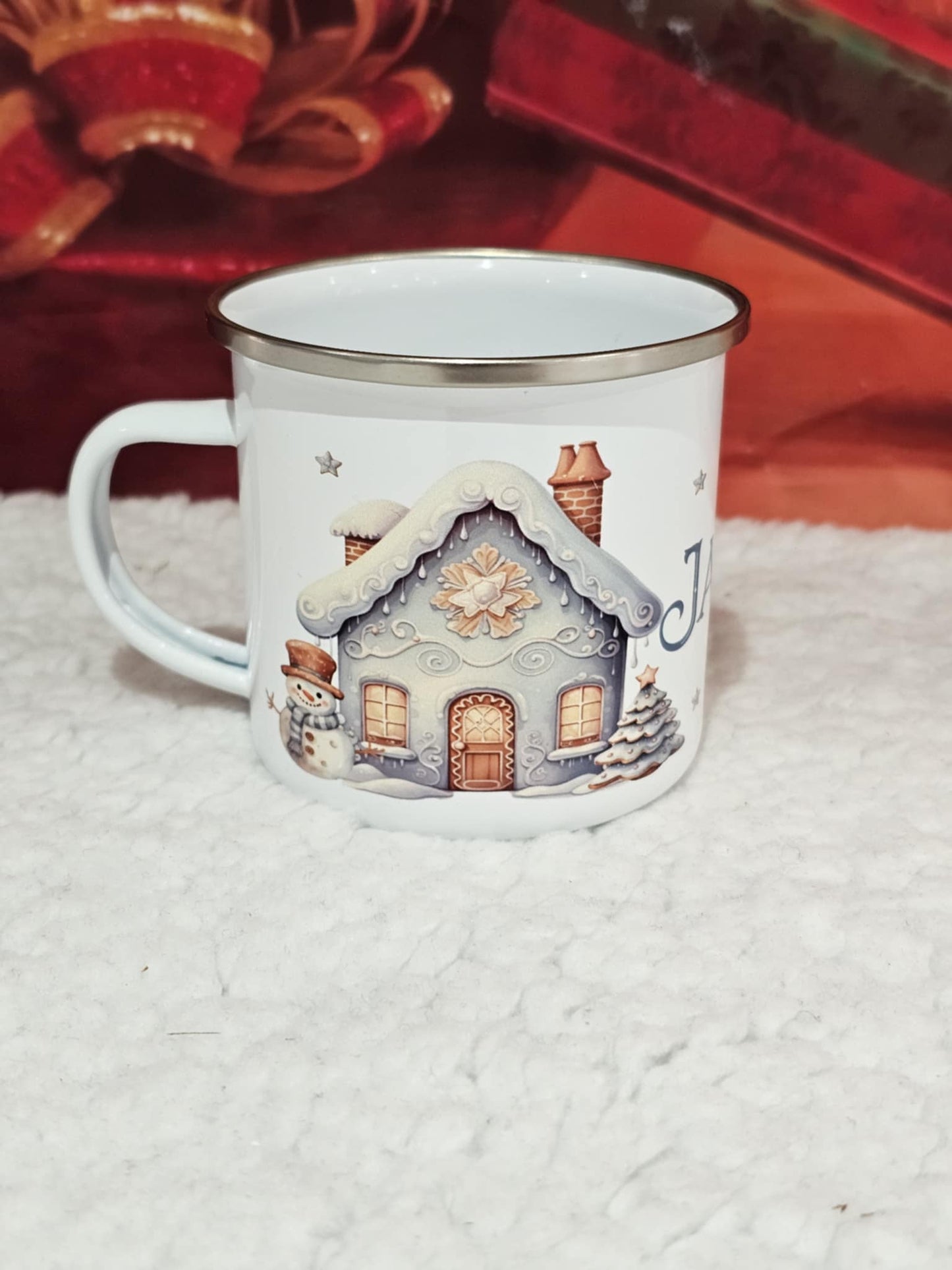 Personalised Christmas Gingerbread Family Mug