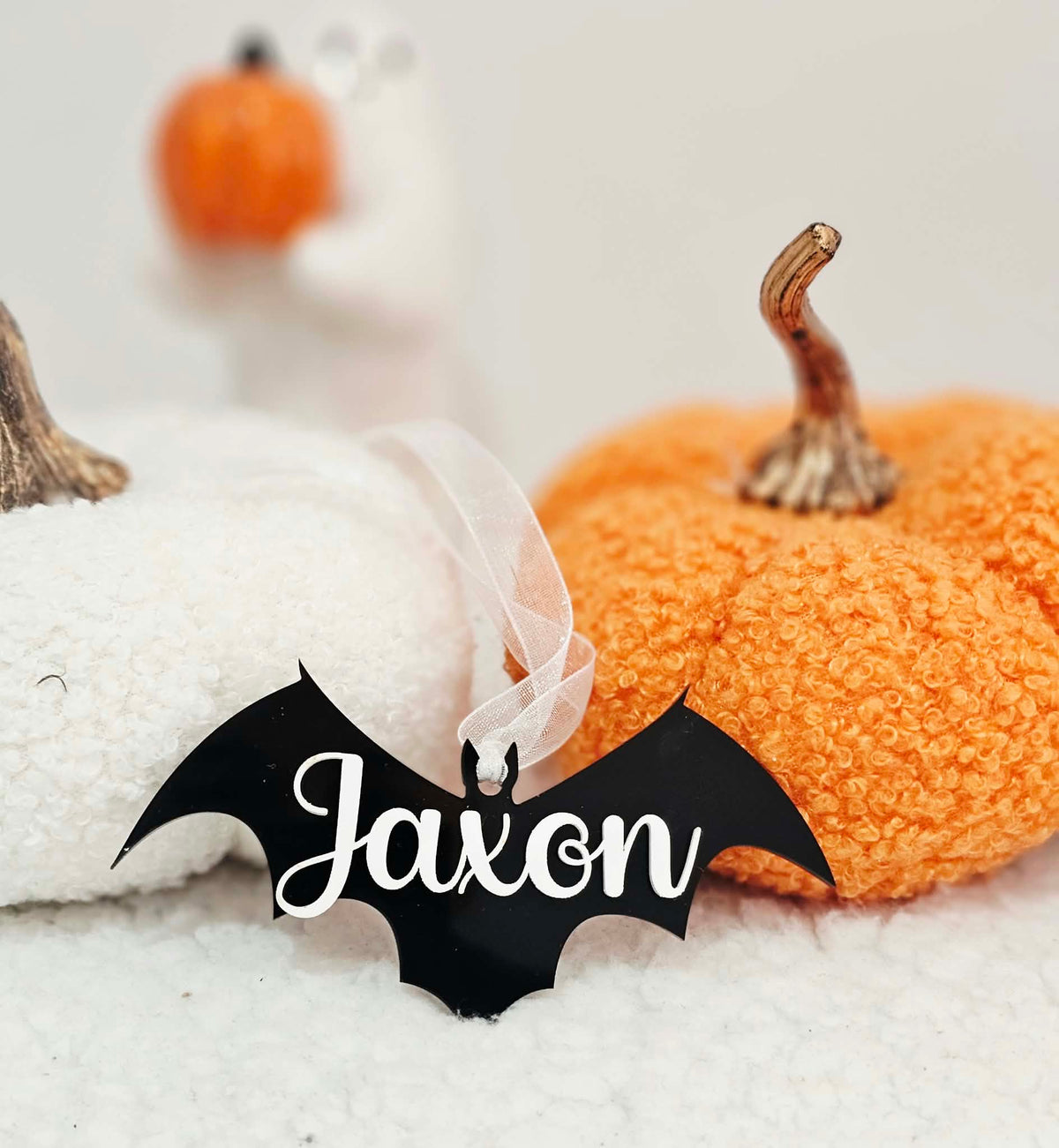 Personalised Acrylic Boo Basket Tag