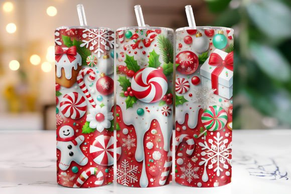 Candy Cane Christmas Tumbler