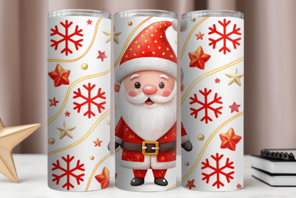 Cute Santa Christmas Tumbler