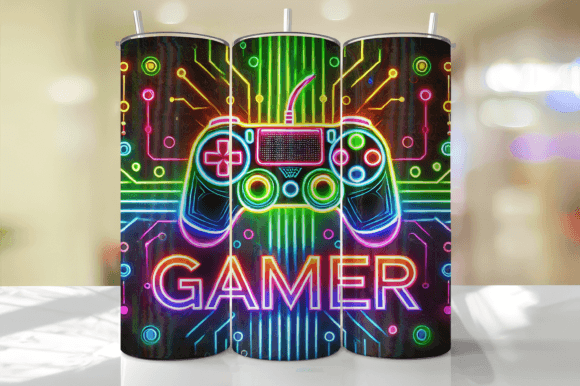 Neon Gamer Tumbler