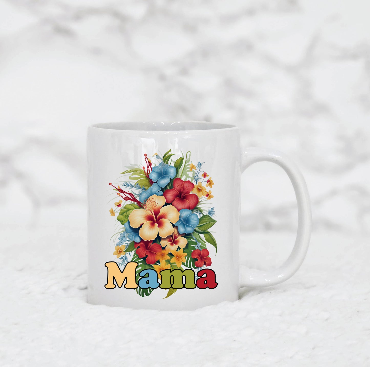 Personalised Floral Name Mug