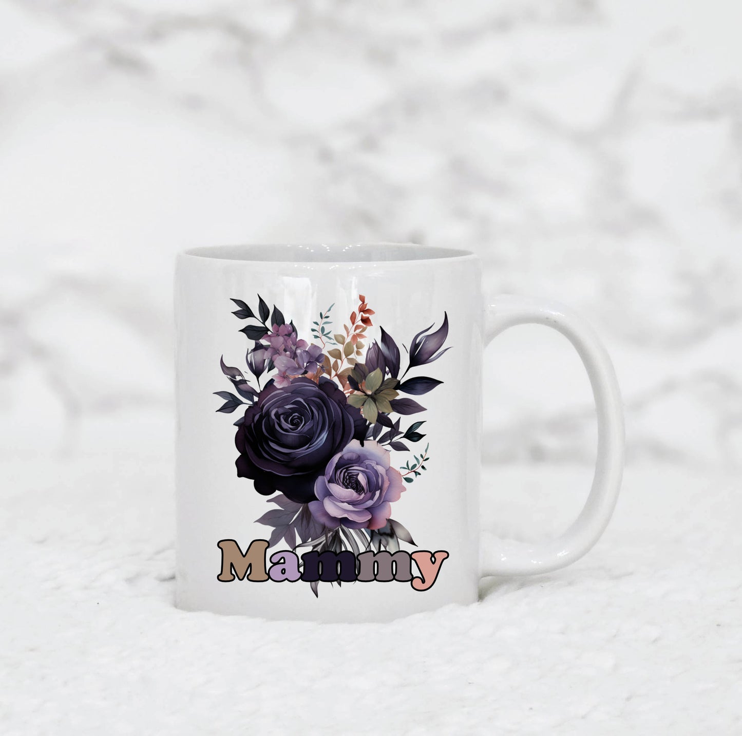 Personalised Floral Name Mug