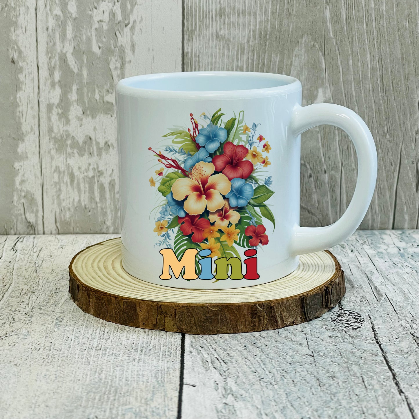 Personalised Floral Name Mug