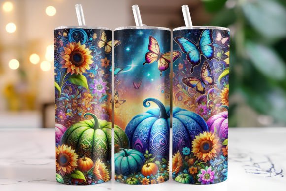 Multicolour Pumpkin Tumbler