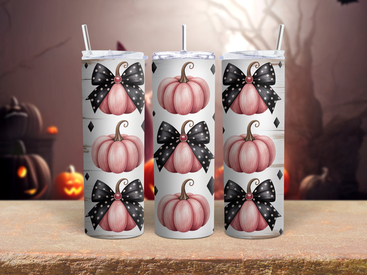 Pink Pumpkin Tumbler