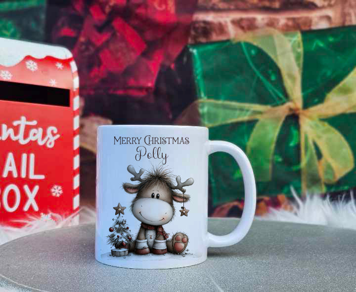 Whimsical Reindeer Smiling