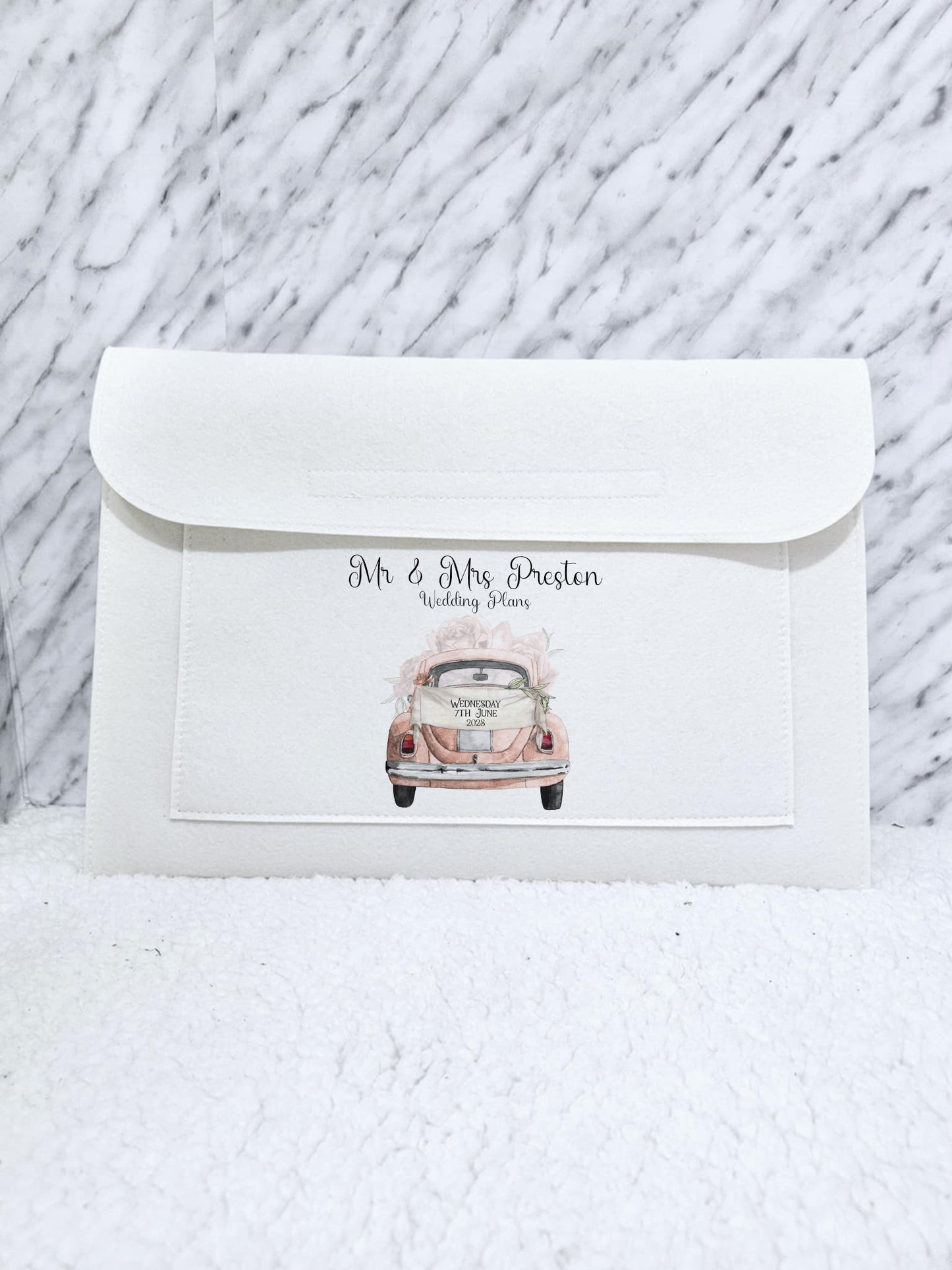 Personalised Wedding Document Holder