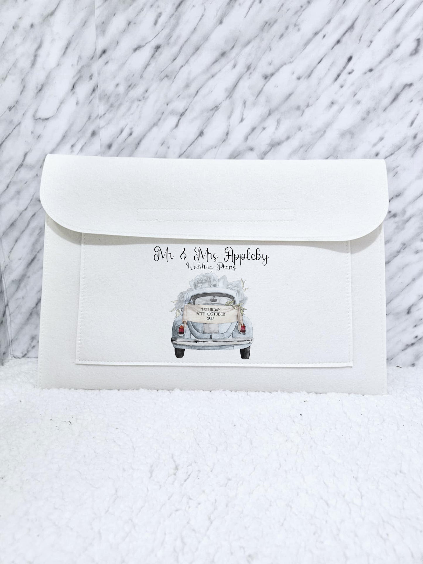 Personalised Wedding Document Holder