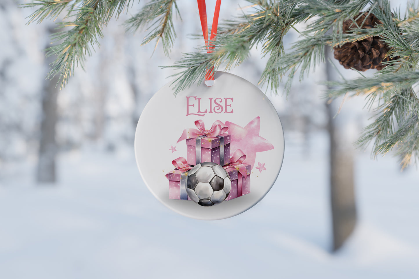 Personalised Ceramic Christmas Tree Bauble
