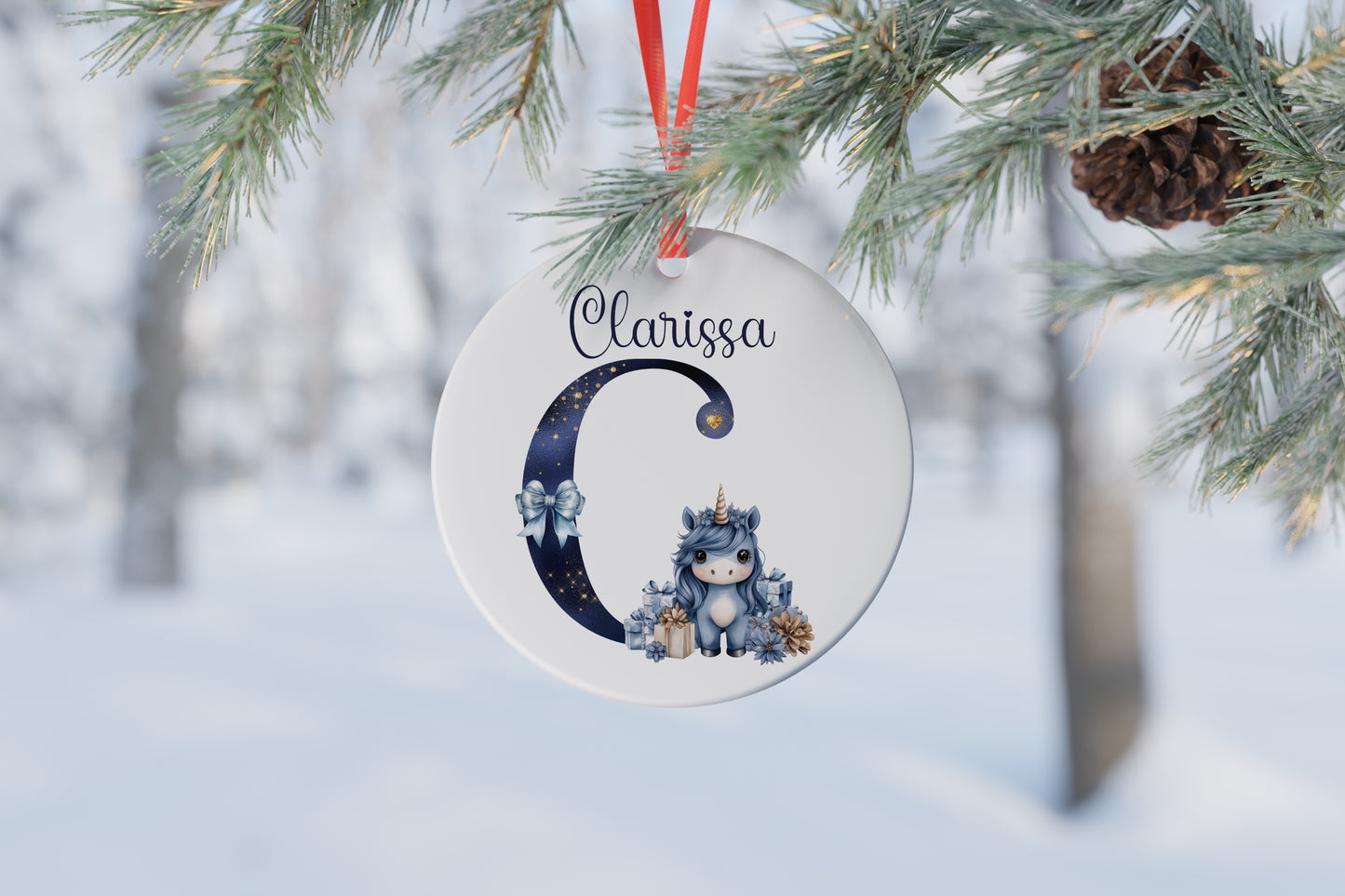Personalised Ceramic Christmas Tree Bauble