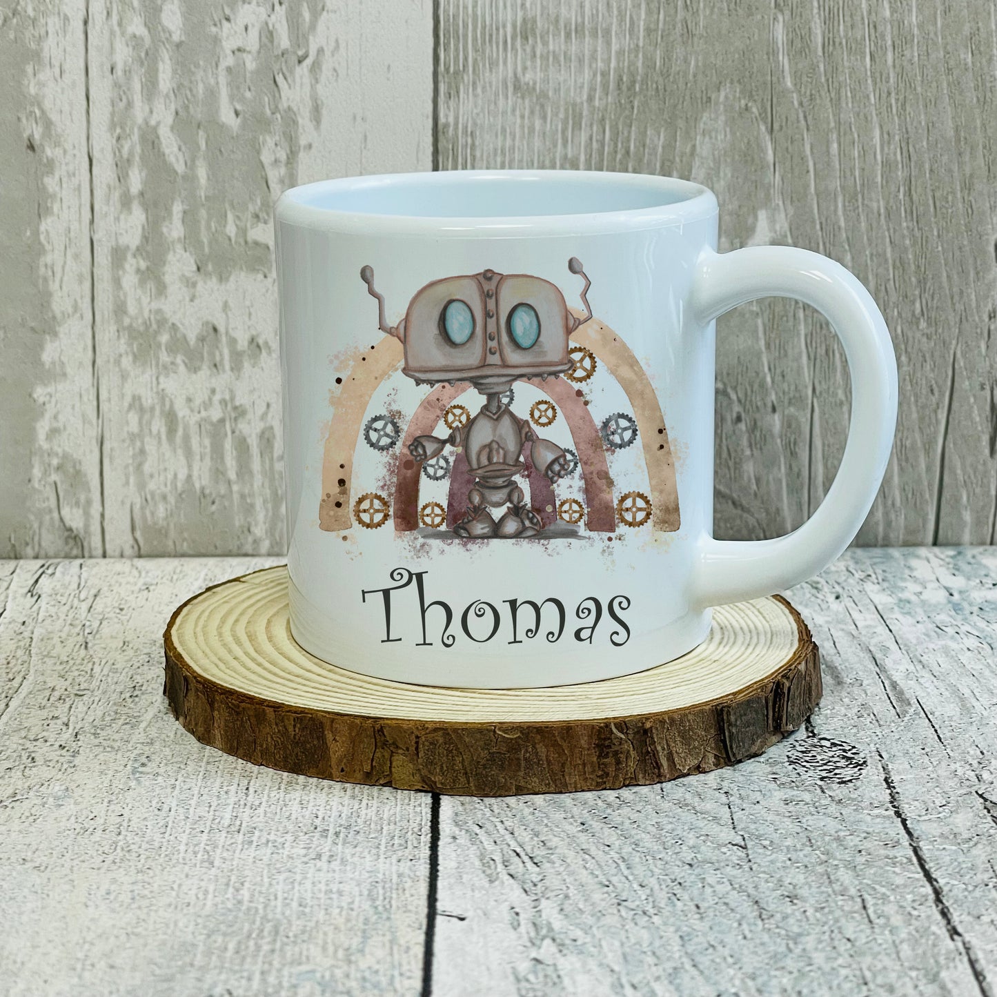 Unbreakable Polymer Robot Kids 6oz Mug