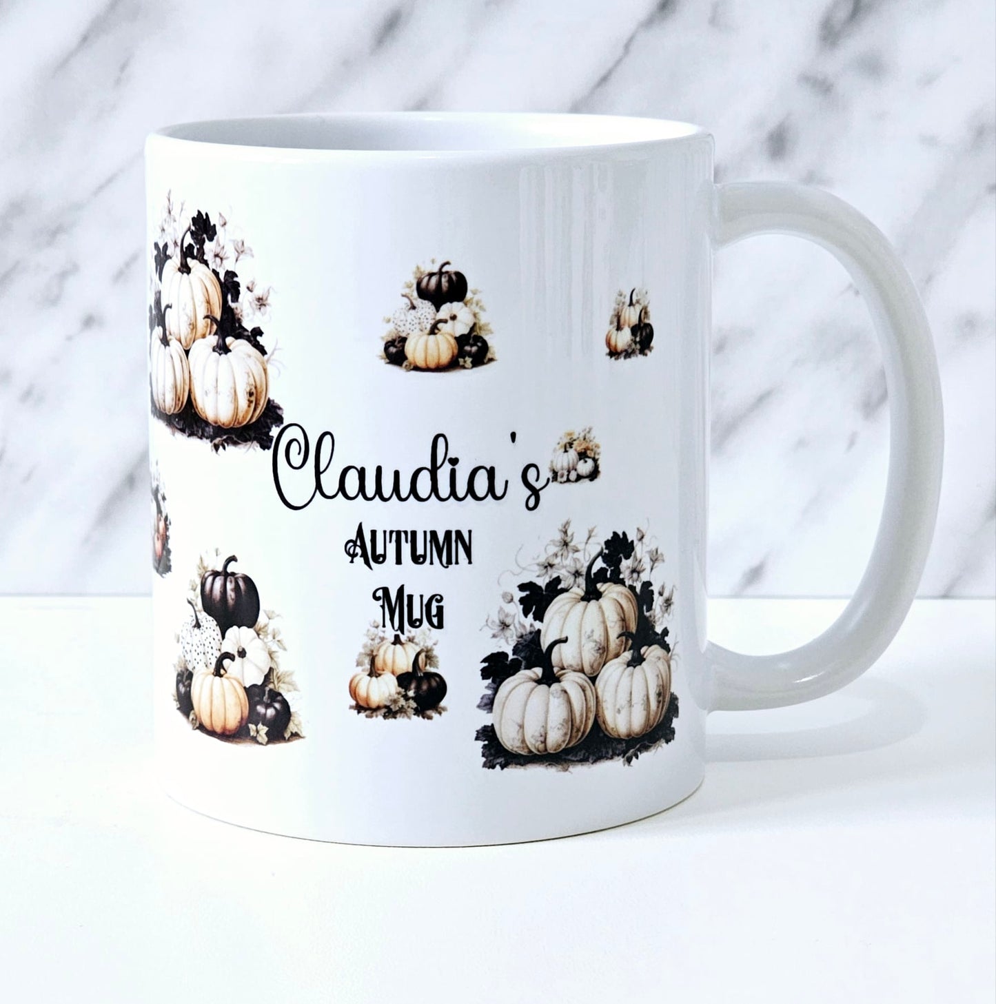 Personalised Halloween Autumn Pumpkin Mug