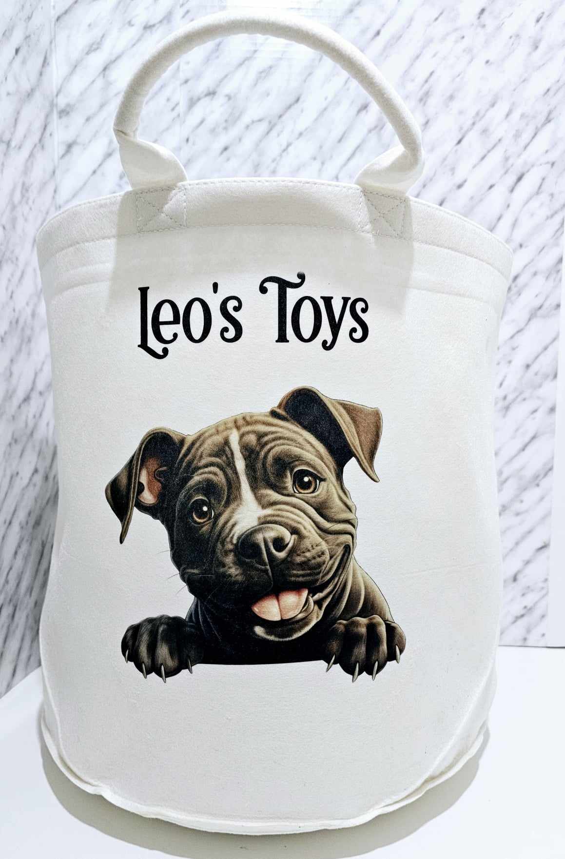 Personalised Dog Toy Storage Small