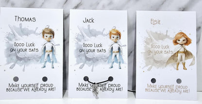 Personalised Good Luck SATs Wish Bracelet