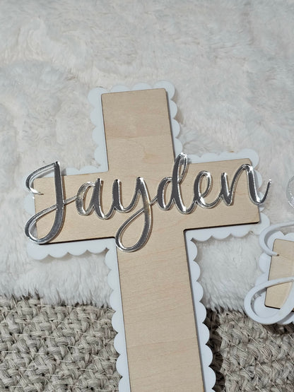 Personalised Christening/Baptism/Holy Communion Cross