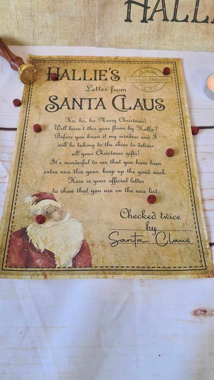 Personalised Letter From Santa with Personalised Envelope