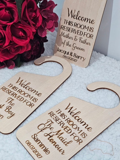 Wedding Room Reserve Signs
