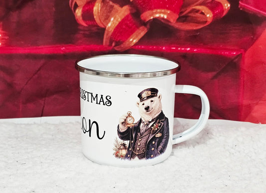 Personalised Polar Bear Express Family Mugs