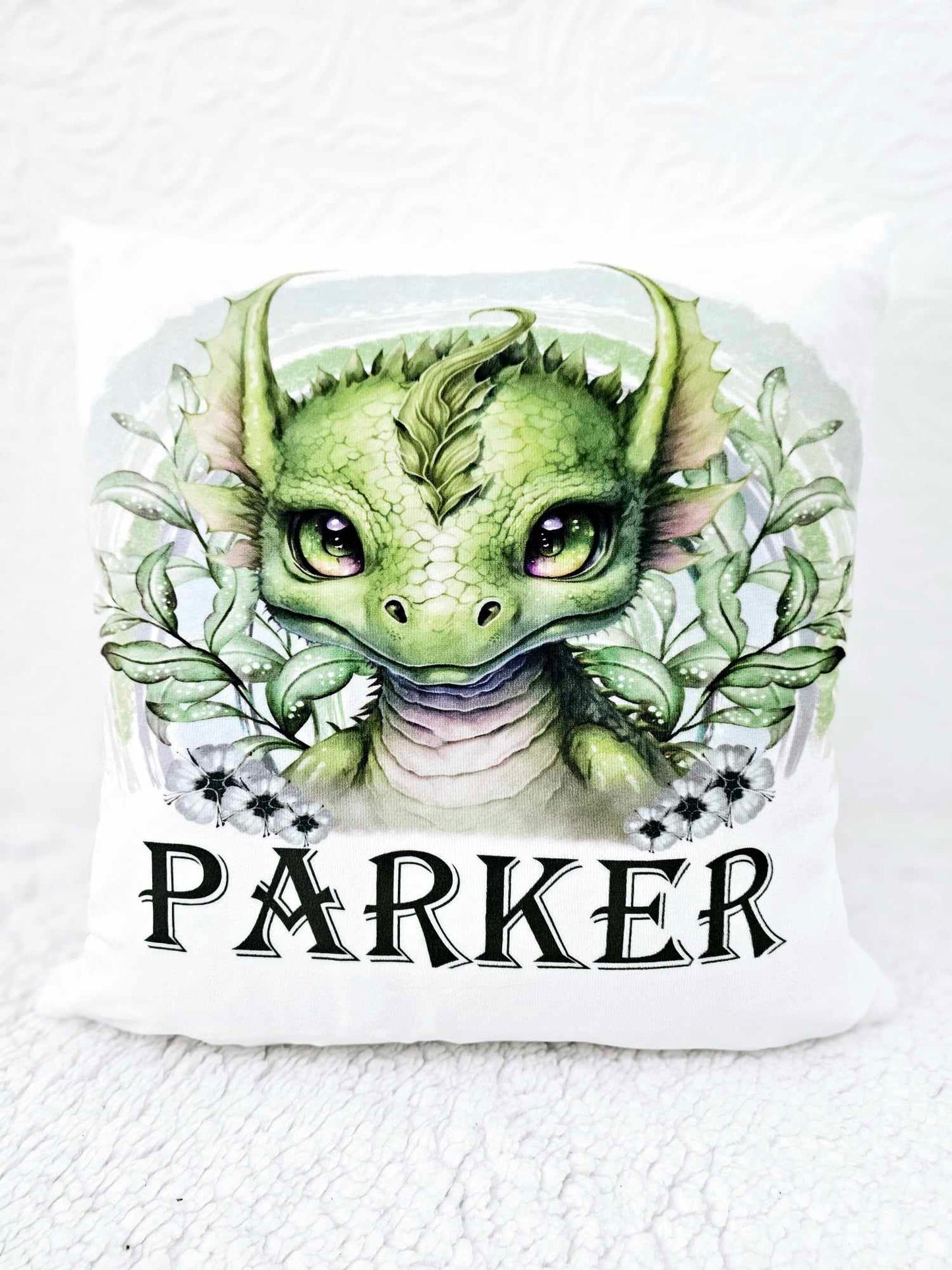 Personalised Rainbow Dragon Cushion