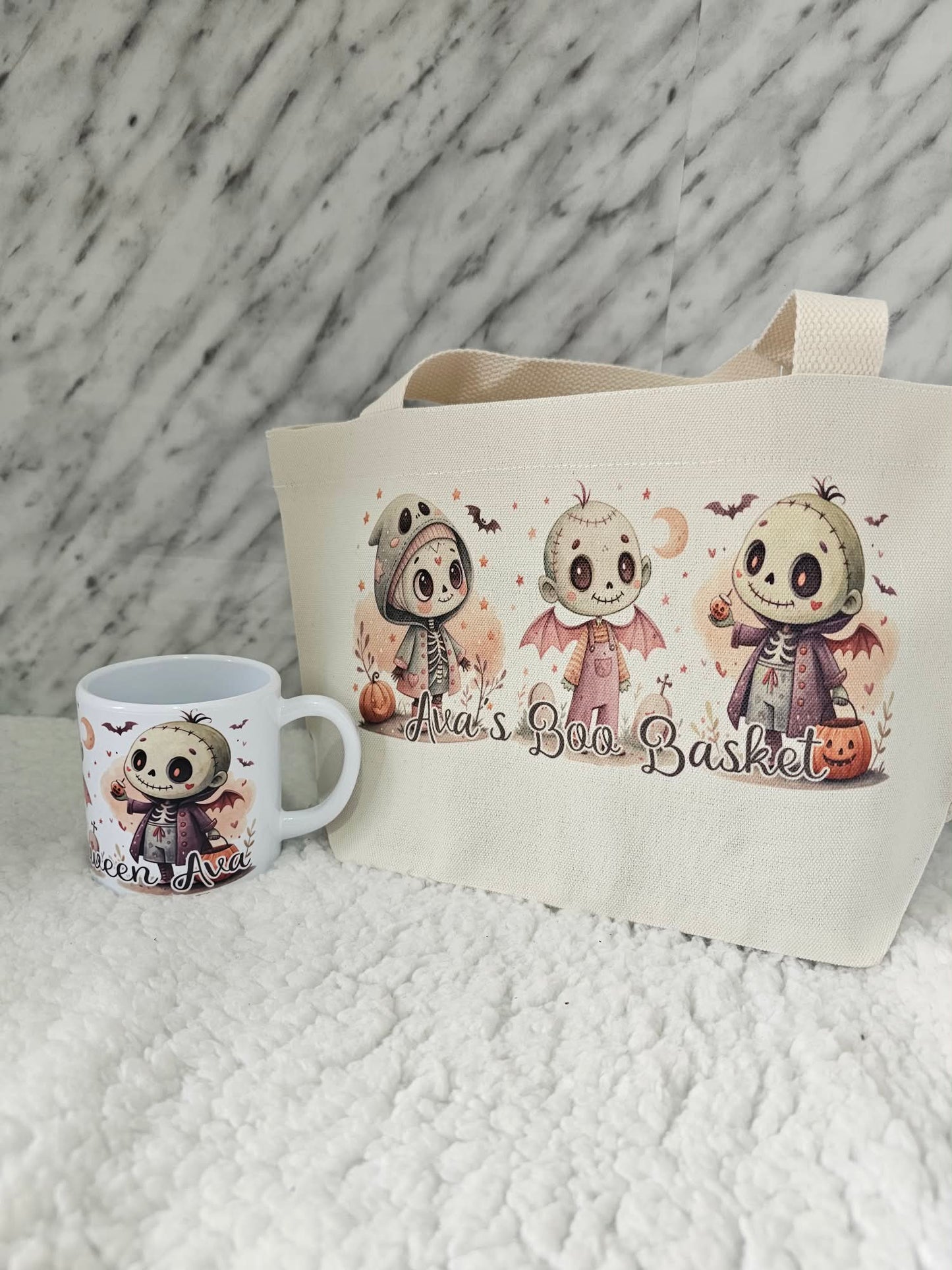 Personalised Boo Basket & Mug