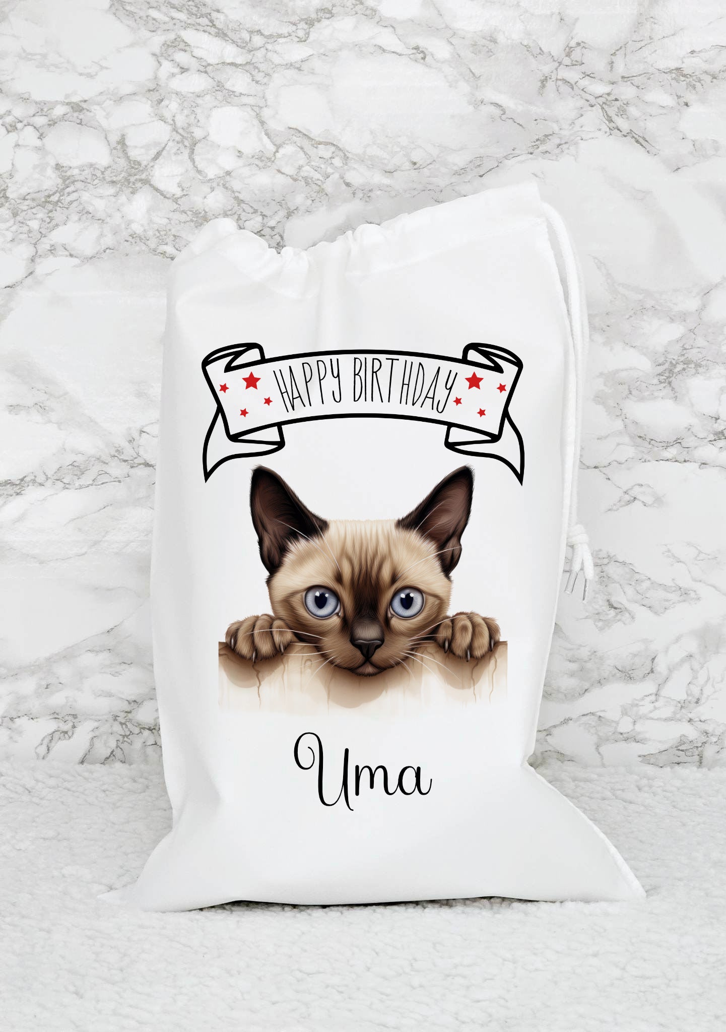 Personalised Cat Birthday Sack