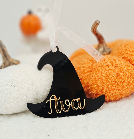 Personalised Acrylic Boo Basket Tag