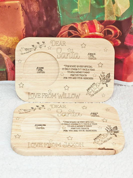 Wood Santa Treat Board