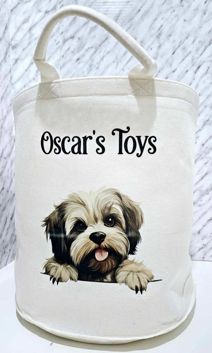 Personalised Dog Toy Storage Small