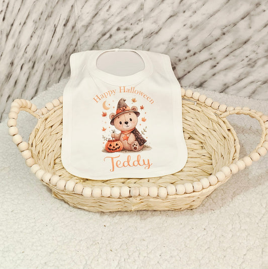 Personalised Halloween Baby Bib