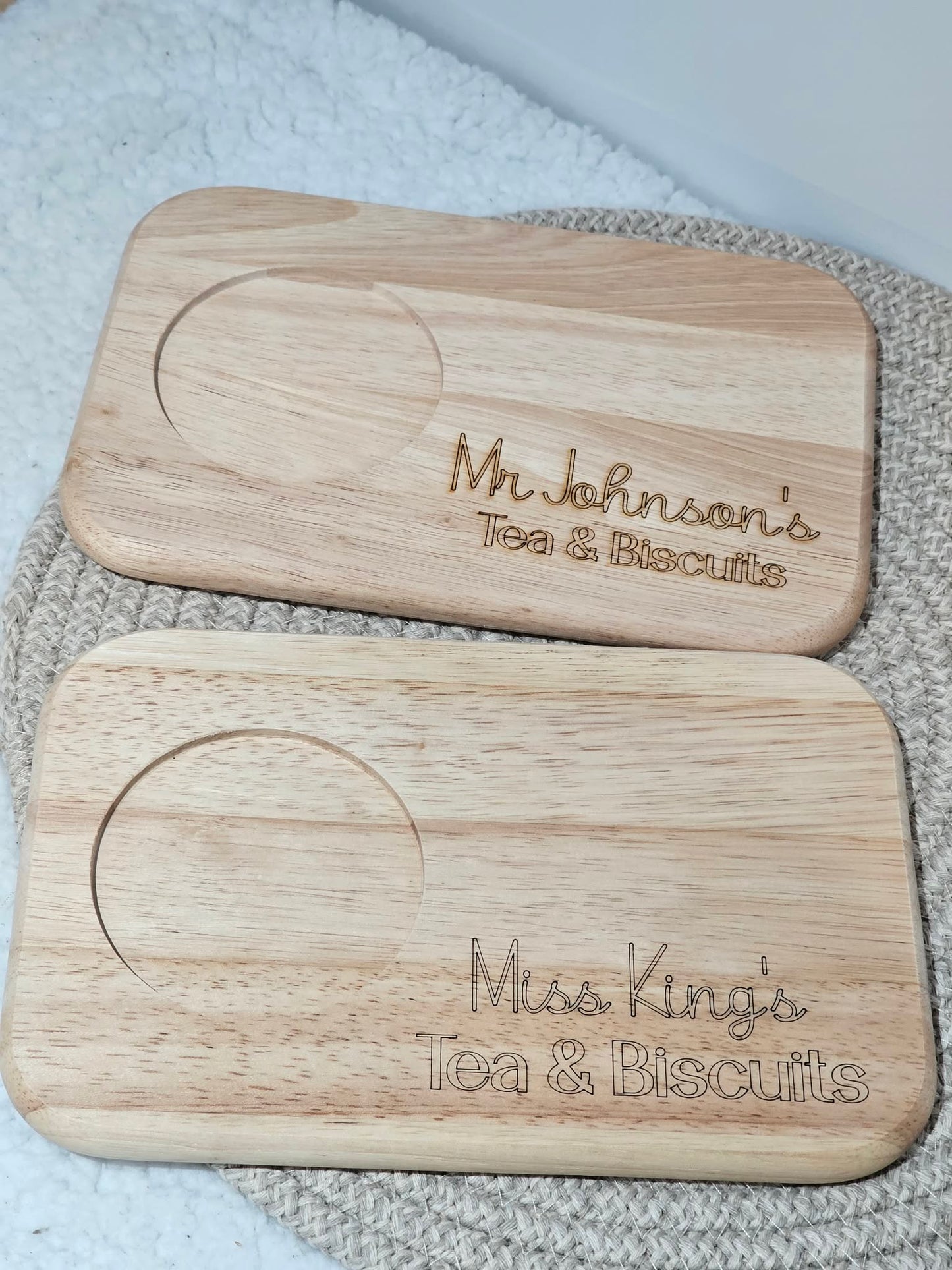 Personalised Teacher Tea And Biscuit Board