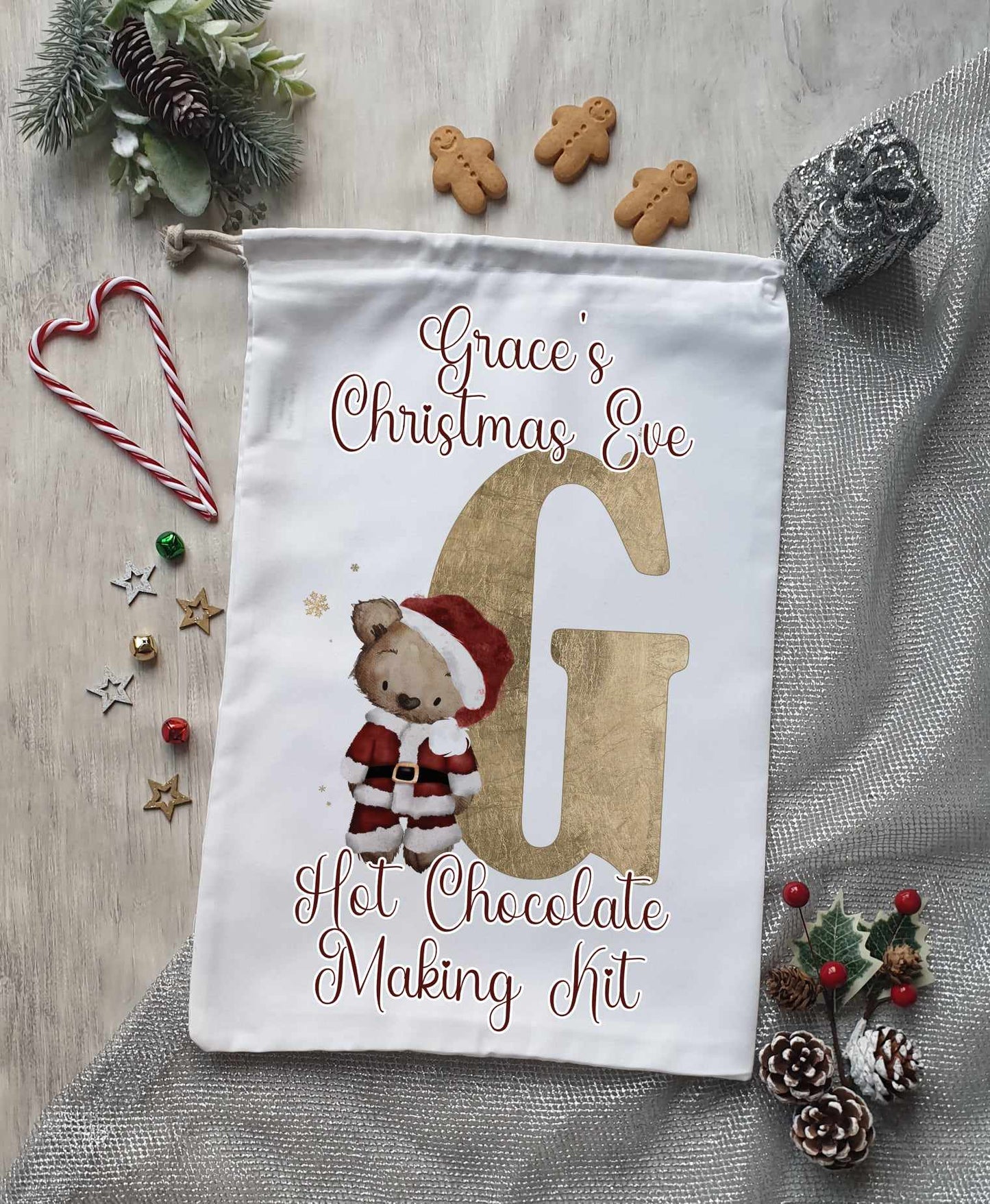 Personalised Hot Chocolate Making Kit Bag