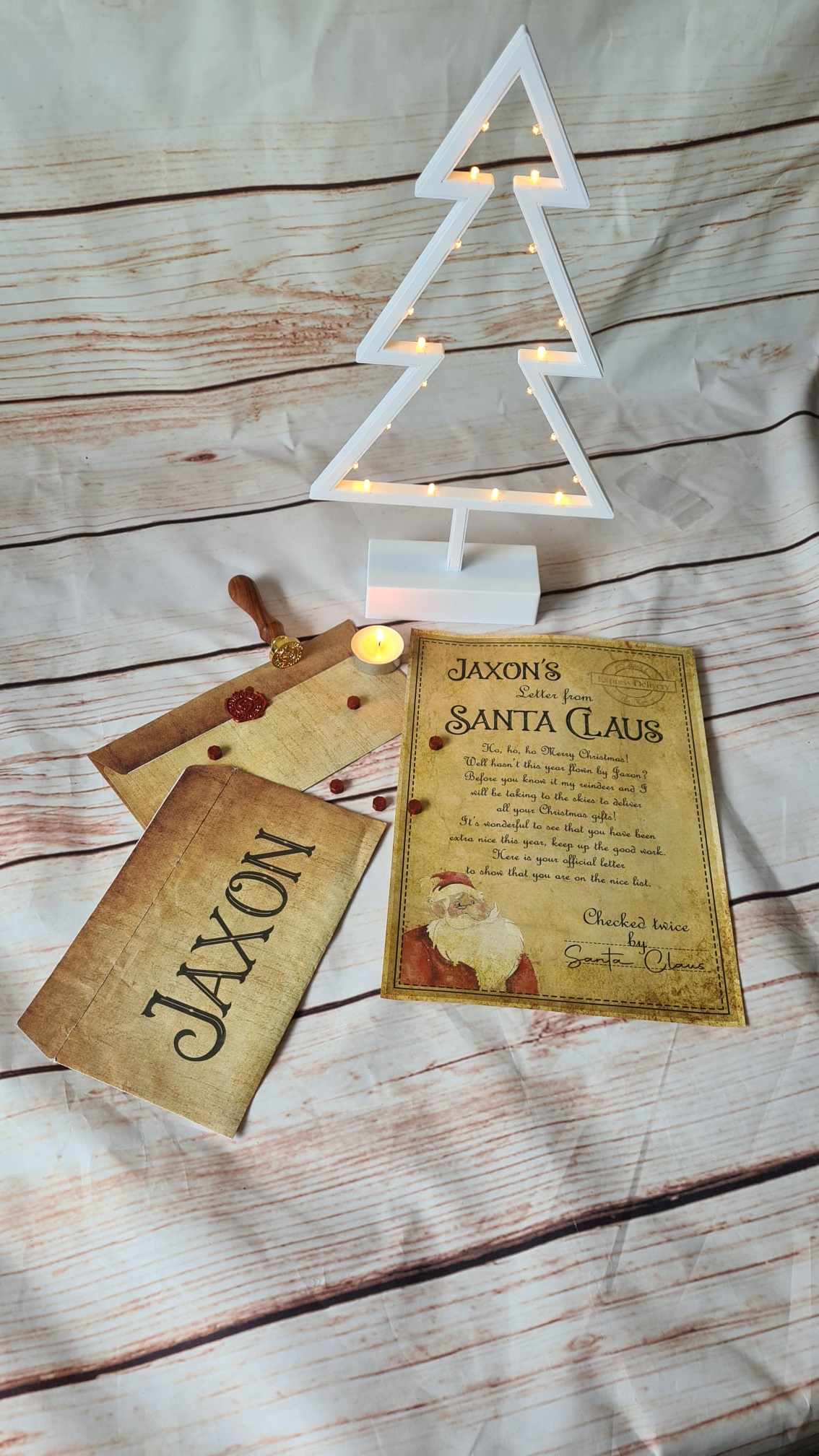 Personalised Letter From Santa with Personalised Envelope