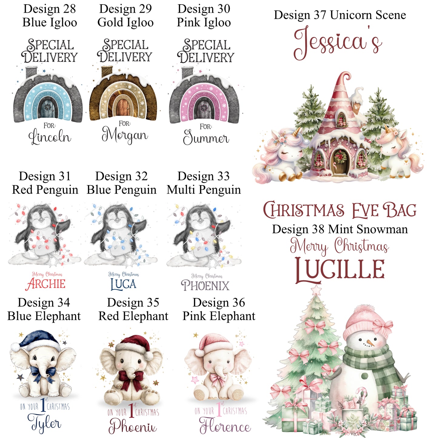 Extra Large Personalised Christmas Sacks