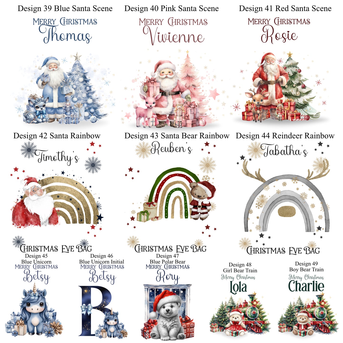 Extra Large Personalised Christmas Sacks