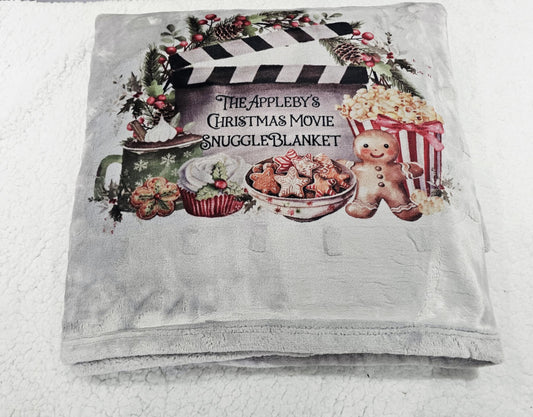 Personalised Christmas Snuggle Night Blanket