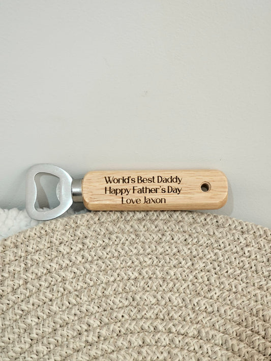 Personalised Father's Day Bottle Opener