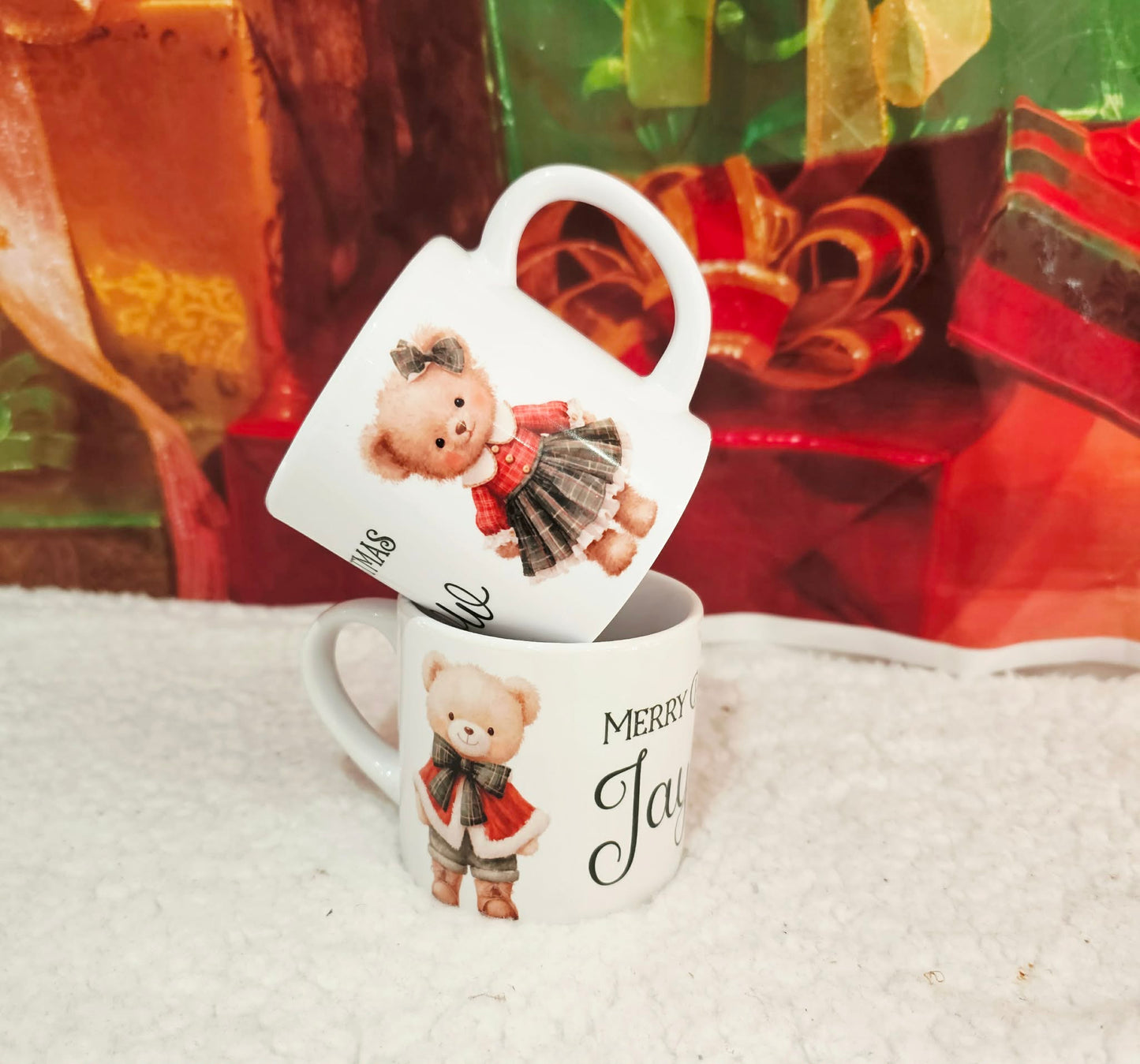 Personalised Vintage Bear Family Mugs