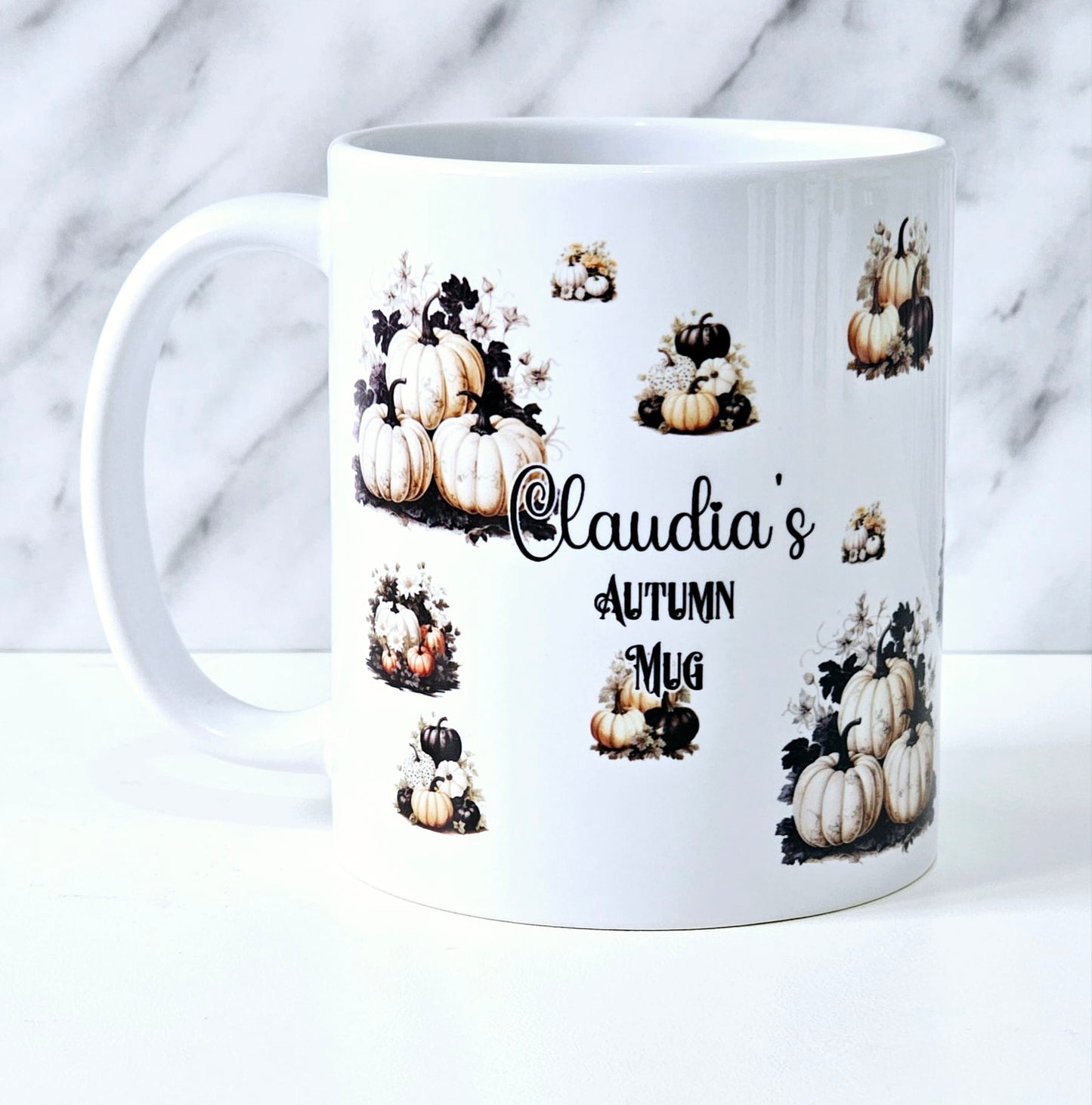 Personalised Halloween Autumn Pumpkin Mug