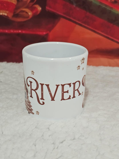 Personalised Christmas Gingerbread Family Mug
