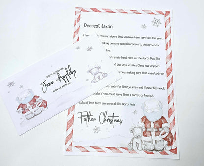 Personalised Letter from Santa and Envelope