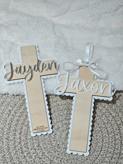 Personalised Christening/Baptism/Holy Communion Cross