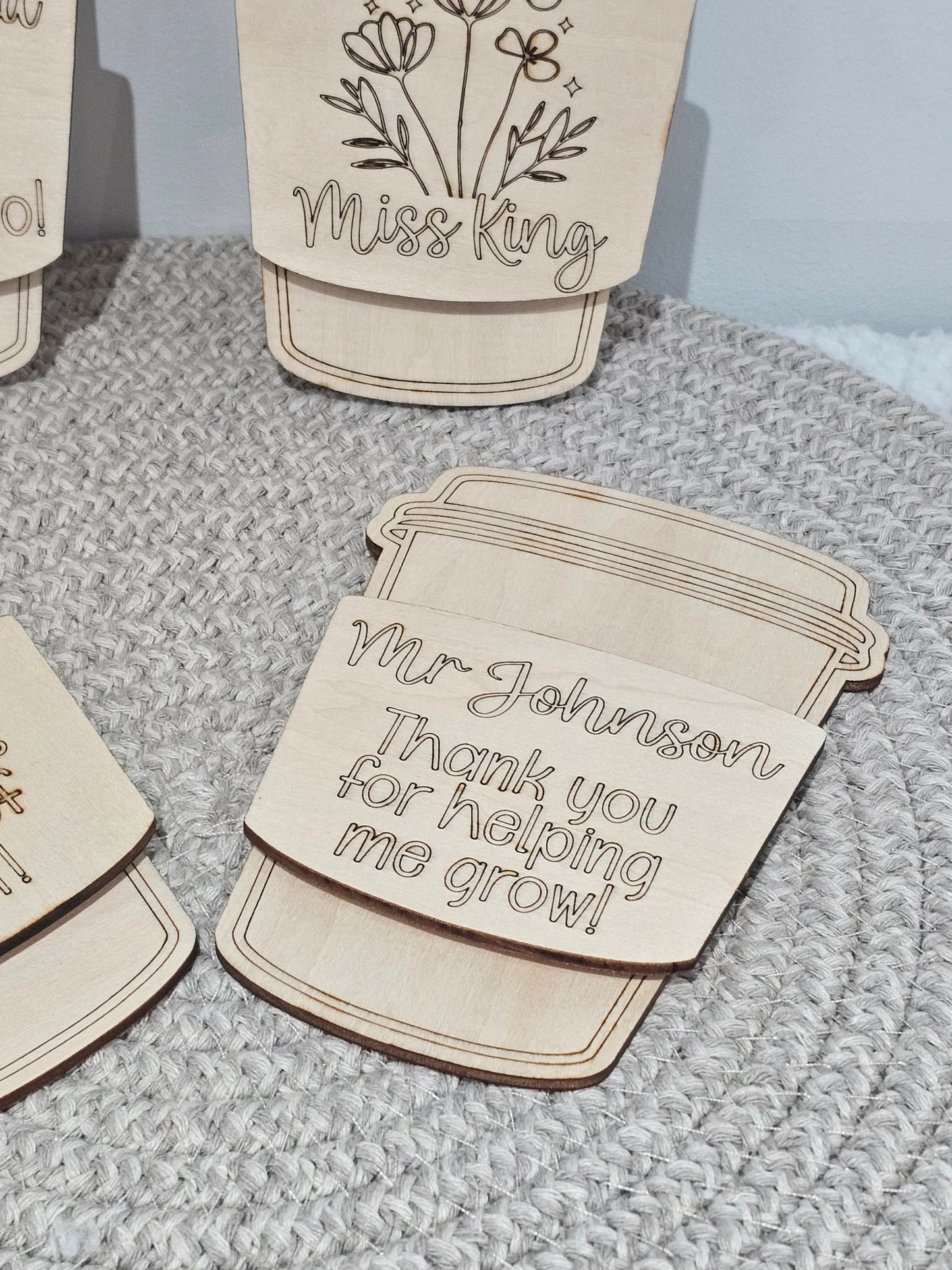 Personalised Teacher Gift Card Holder