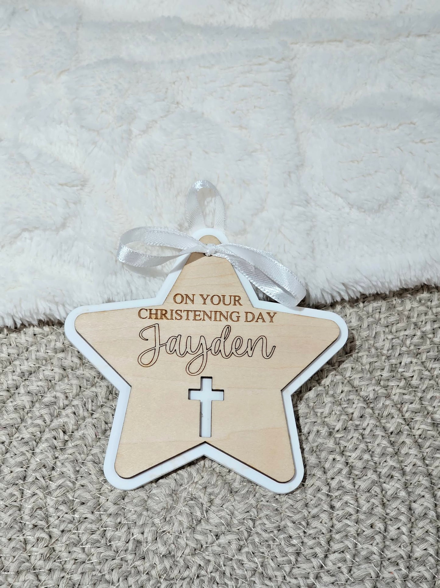 Personalised Christening/Baptism/Holy Communion Star